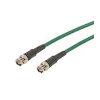 Cordon BNC KX6 M/M - diam. 6mm - prises métal - vert - 5m|Erard-EAD907742