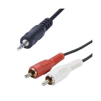 Cordon Jack 3.5mm M / 2 RCA M - 1m|Erard-EAD721535