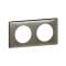 Plaque Céliane - Métal Tungstène - 2 postes|Legrand-LEG098873