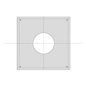 Plaque de finition cheminée en PPS (D 110 mm)|De Dietrich-DDQ100010270