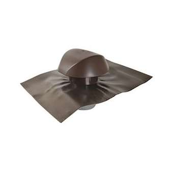 Chapeau ventil.col. etanch. d.100 marron|Nicoll-NCLVVE10M