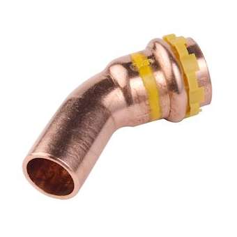 VSH SudoPress Cuivre Gaz coude 45° FØ 14|Aalberts Integrated Piping Systems BV-IPH6674109