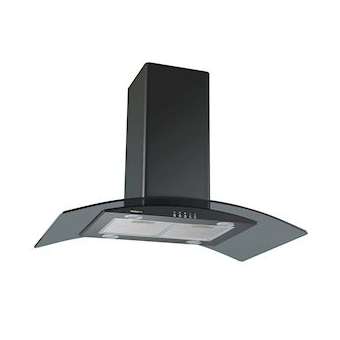 Hotte îlot Soft 90 cm - 721 m³/h - 74 dB(A) vitesse maximale - Électronique|Airlux-ALXGHI9100BK