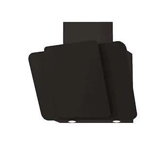 Hotte murale inclinée 80 cm - Évacuation ou recyclage - Cheminée noire fournie|Airlux-ALXGHW880BK