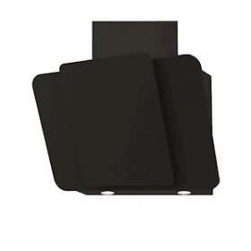 Hotte murale inclinée 80 cm - Évacuation ou recyclage - Cheminée noire fournie|Airlux-ALXGHW880BK