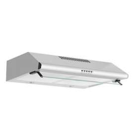 Hotte casquette 60 cm - 359 m³/h - 2 moteurs - 68 dB(A) vitesse maximale|Airlux-ALXAHC640IX