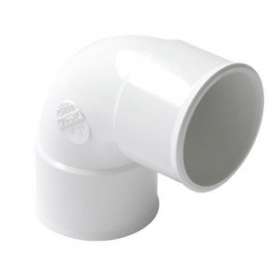 Coude simple ff 87'30 d.40 blanc|Nicoll-NCLCH88B