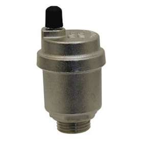 PURGEUR D'AIR AUTOMATIQUE LAITON NICKELE DROIT SORTIE VERTICALE 1/2'|Adg-AF9915-15-N