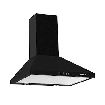 Hotte murale Pyramide 60 cm - 760m³/h - 68 dB(A) vitesse maximale - Électronique|Airlux-ALXAHP675BK