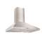 Hotte murale Pyramide 70 cm - 760m³/h - 68 dB(A) vitesse maximale - Électronique