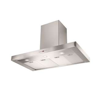Hotte murale Box 120 cm - 710 m³/h - 67 dB(A) vitesse maximale - Électronique|Airlux-ALXAHB1280IX