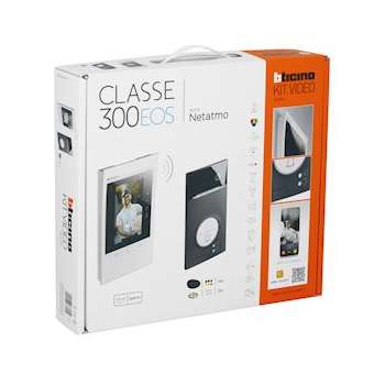 Kit portier connecté Classe 300EOS with Netatmo 5pouces+platine Linea 3000 noire|Bticino-TICBT363916