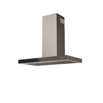 Hotte murale box bandeau noir sensitif 90 cm - 679 m³/h en boost - 68 dB(A)|Airlux-ALXGHBS97IX