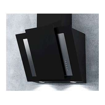 Hotte murale inclinée 60 cm -- Périmétrique - 650 m³/h sortie libre - 41/62 dB(A|Airlux-ALXGHW67BK