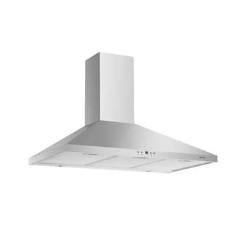 Hotte murale Pyramide 90 cm - 760m³/h - 68 dB(A) vitesse maximale - Électronique|Airlux-ALXAHP975IX
