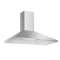Hotte murale Pyramide 90 cm - 760m³/h - 68 dB(A) vitesse maximale - Électronique
