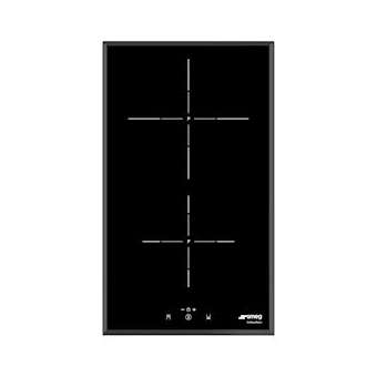 Domino induction - 30 cm - 2 foyers dont arrière surpuissant 3000 W|Smeg france-SMFSI5322B
