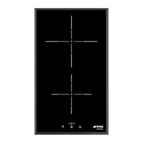 Domino induction - 30 cm - 2 foyers dont arrière surpuissant 3000 W|Smeg france-SMFSI5322B