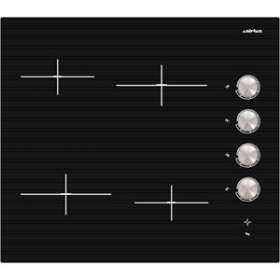 Table vitrocéramique 60 cm - 4 Hi-Light - 6 kW - Manettes latérales|Airlux-ALXATH64M