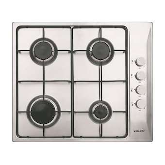 Table inox gaz 60 cm - 4 foyers gaz - 7,5 kW - Manettes latérales|Airlux-ALXGTL64IX