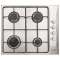 Table inox gaz 60 cm - 4 foyers gaz - 7,5 kW - Manettes latérales