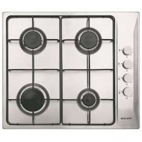 Table inox gaz 60 cm - 4 foyers gaz - 7,5 kW - Manettes latérales|Airlux-ALXGTL64IX