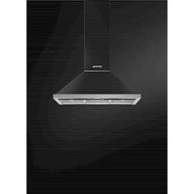 Hotte décorative - Murale pyramidale - 90 cm - 2 manettes de commande|Smeg france-SMFKPF9AN
