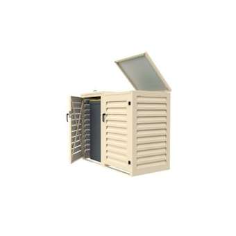 Abri conteneur de 120L - Module initial pour 1 poubelle - Crème|Atole-AOEMAC120CR
