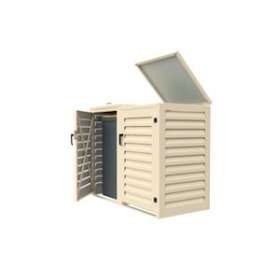 Abri conteneur de 120L - Module initial pour 1 poubelle - Crème|Atole-AOEMAC120CR