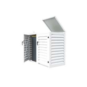 Abri conteneur de 240L - Module initial pour 1 poubelle - Blanc|Atole-AOEMAC240BL
