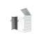 Complément abri conteneur 240L - module comp pour 1 poubelle - Blanc|Atole-AOEMACMC240BL
