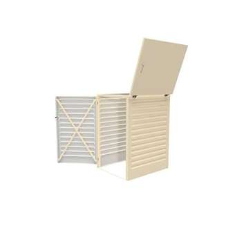 Abri conteneur de 360L - Module initial pour 1 poubelle - Crème|Atole-AOEMAC360CR
