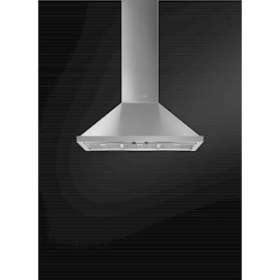 Hotte décorative - Murale pyramidale - 90 cm - 2 manettes de commande|Smeg france-SMFKPF9X