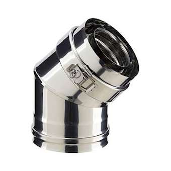 COUDE A 45DEG 80-130 PGI Non Peint EC 45DEG80/130PGI|Poujoulat-PJT370807219999