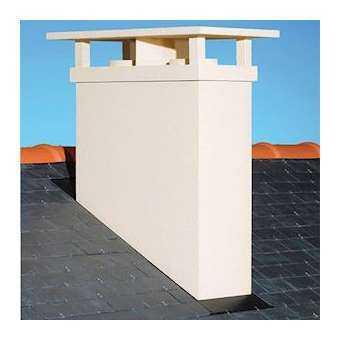 Sortie de toit Double conduit rectangulaire pour conduit Inox-Galva|Poujoulat-PJT0520010418