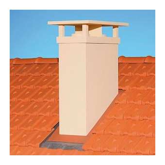 Sortie de toit Double conduit rectangulaire pour conduit Inox-Galva|Poujoulat-PJT052300071