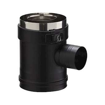 ELM.DROIT PRISE AIR 100-150PGI Couleur: NOIR GRA - RAL 9030 EDPA 90 100 PGI|Poujoulat-PJT371004089030