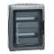 Coffret étanche Plexo³ 2x12 modules avec embouts perforation directe prémontés