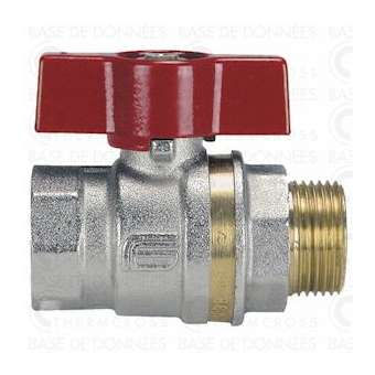 Vanne BS poignée papillon alu MF1/2' ASTER|Diff-VLL110640