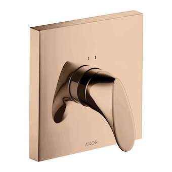 Set de finition pour mitigeur douche encastré rouge doré poli|Hansgrohe-HA312605300