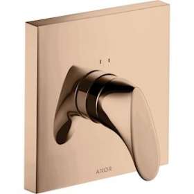 Set de finition pour mitigeur douche encastré rouge doré poli|Hansgrohe-HA312605300