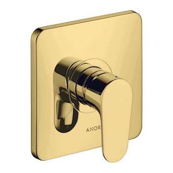 Set de finition pour mitigeur douche encastré aspect doré poli|Hansgrohe-HA334625990