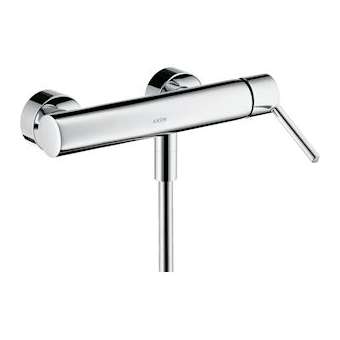 Mitigeur douche avec poignée levier noir chromé brossé|Hansgrohe-HA310665340