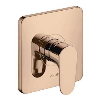 Set de finition pour mitigeur douche encastré rouge doré poli|Hansgrohe-HA334625300