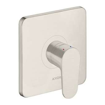 Set de finition pour mitigeur douche encastré aspect acier inox|Hansgrohe-HA334625800