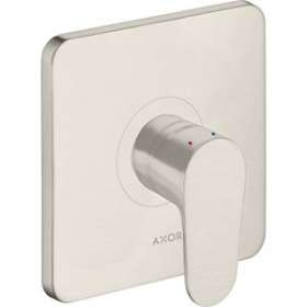 Set de finition pour mitigeur douche encastré aspect acier inox|Hansgrohe-HA334625800