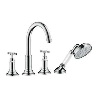 Mélangeur 4 trous pour montage sur bord de baignoire chromé|Hansgrohe-HA316546000