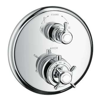 Set de finition mit therm encastré avec robinet d'arrêt et inverseur, chromé|Hansgrohe-HA316820000