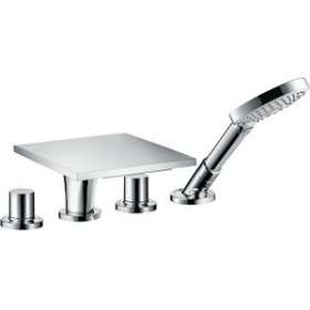 Set de finition 4 trous pour montage sur bord de baignoire chromé|Hansgrohe-HA318440000
