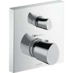 Set finition mit thermostatique encastré, robinet d'arrêt et inverseur, chromé|Hansgrohe-HA312716000